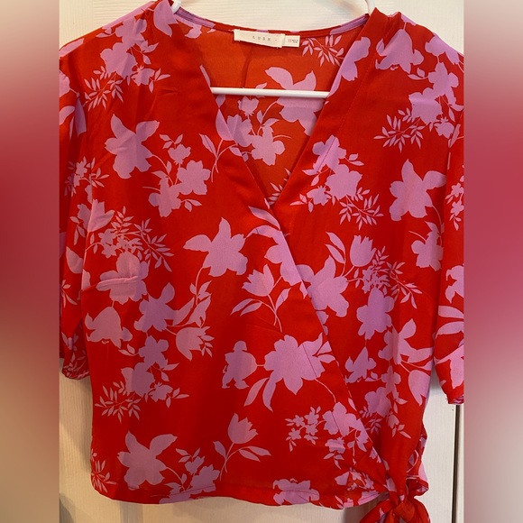 NWOT! LUSH Damaris Wrap Blouse - Picture 3 of 6